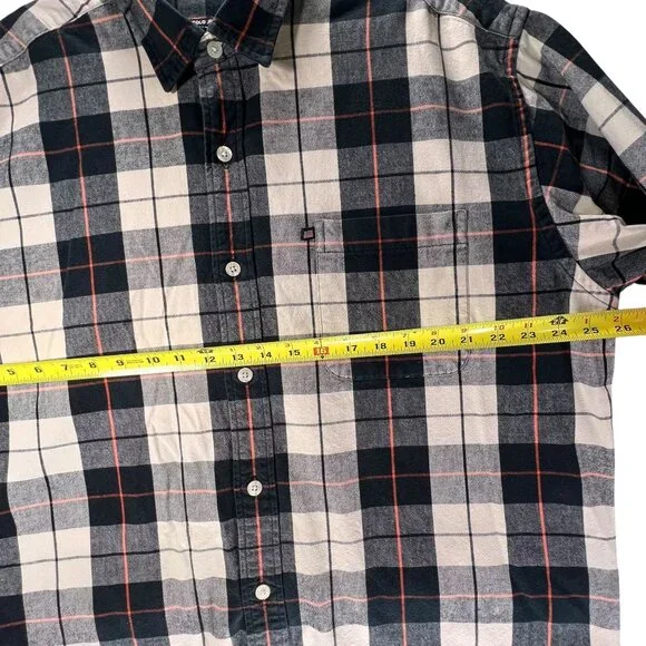 Ralph Lauren Polo Jeans Co XL Plaid Button-Up Shirt XL Long Sleeve Black Orange - Picture 12 of 12
